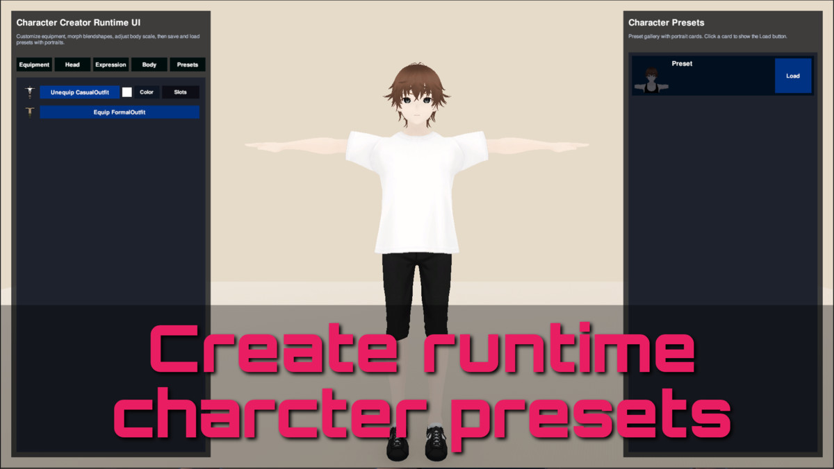 Crystal Character Creator | Sculpt Design Equip any Model & GC2 Integration