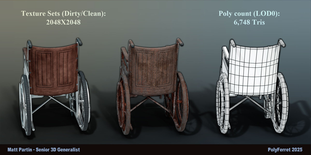 Low Poly WheelChair