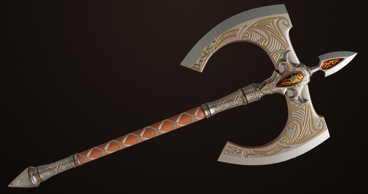 Battle Axe 12 URP HDRP Textures