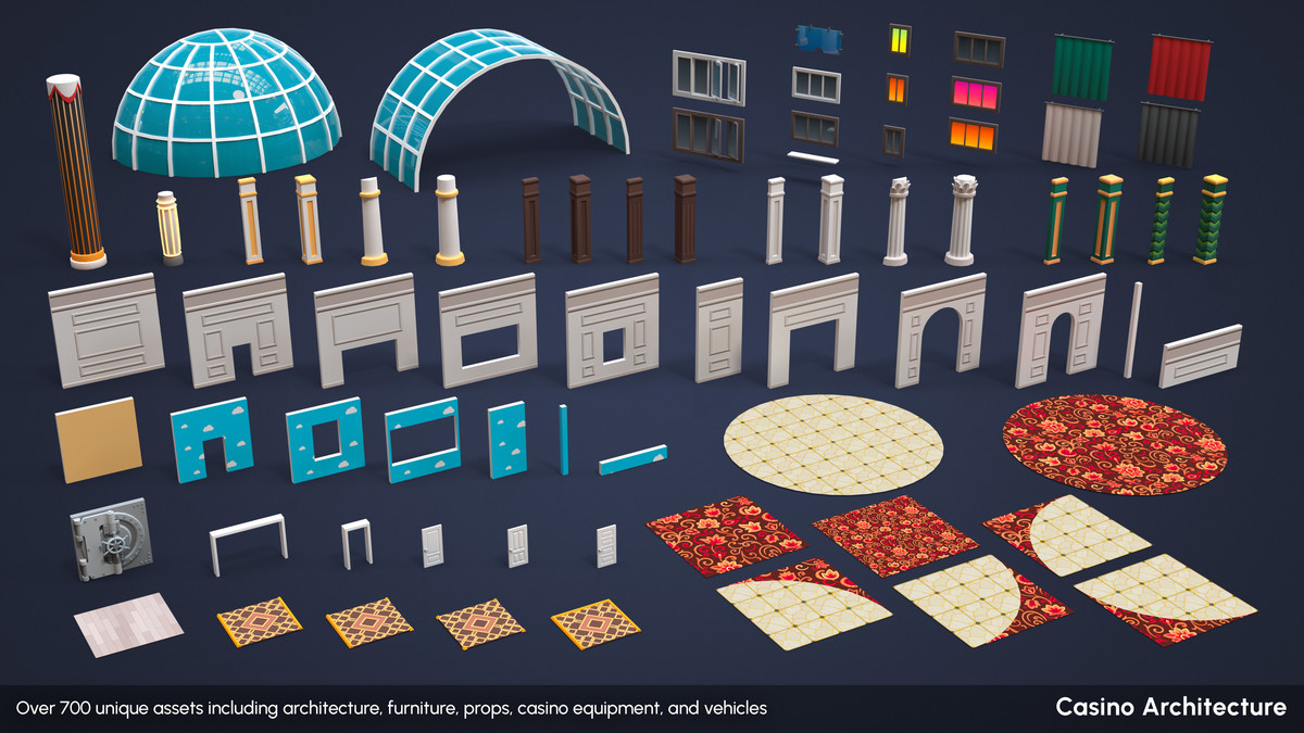Casino - Low Poly Asset Pack