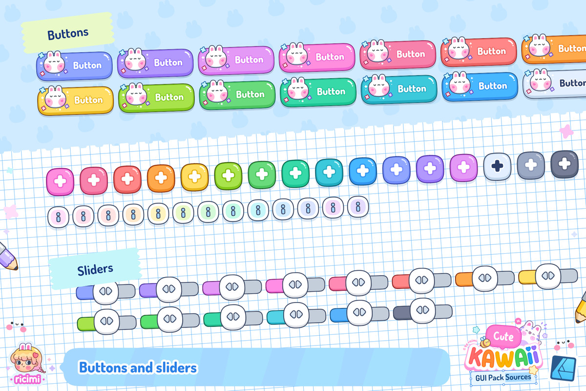 Cute Kawaii GUI Pack Sources