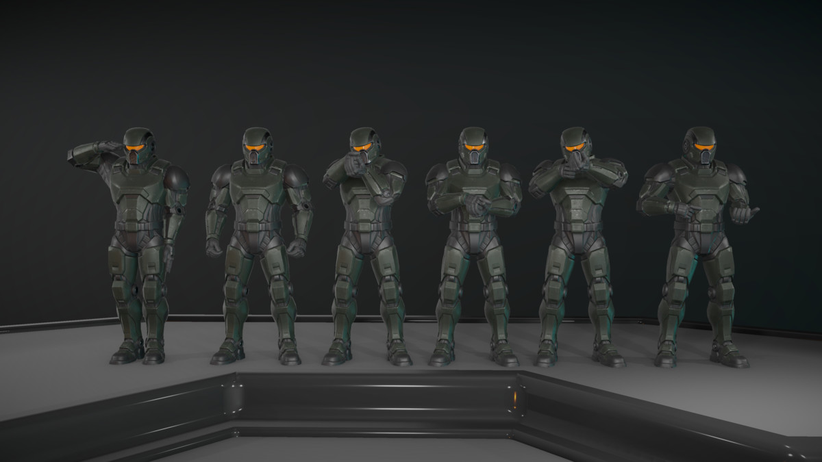 Sci-Fi Robot Character Pack | 4 Humanoid Units | Customizable