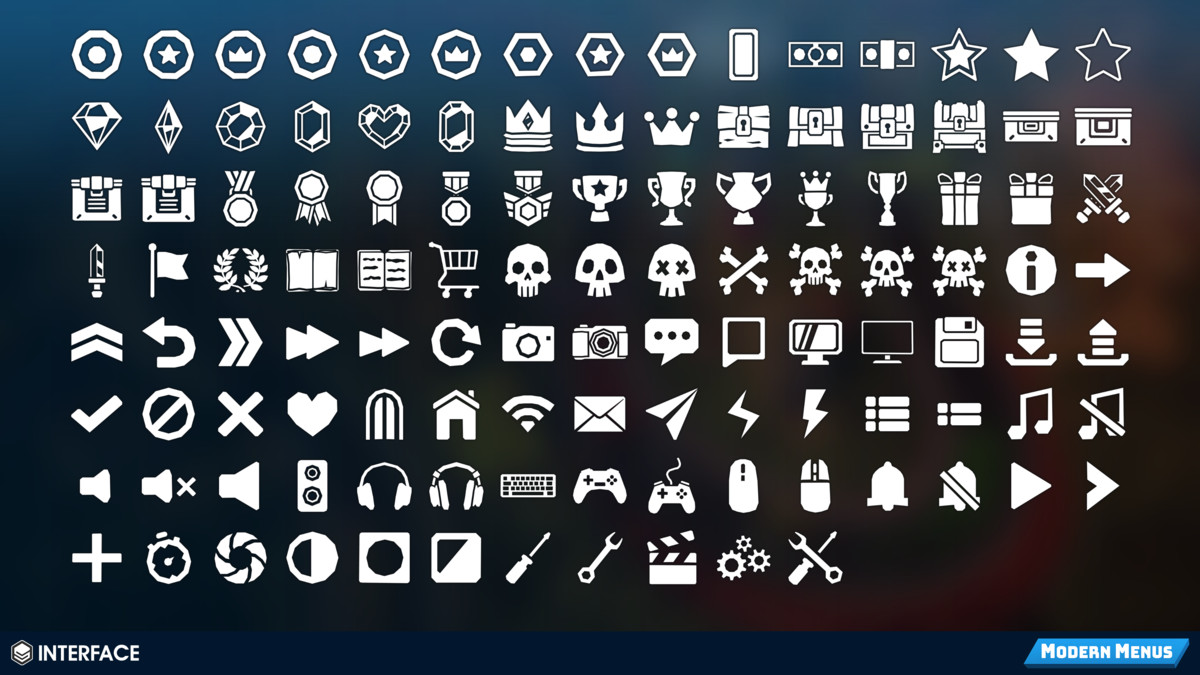 Modern Menus - Synty INTERFACE - GUI