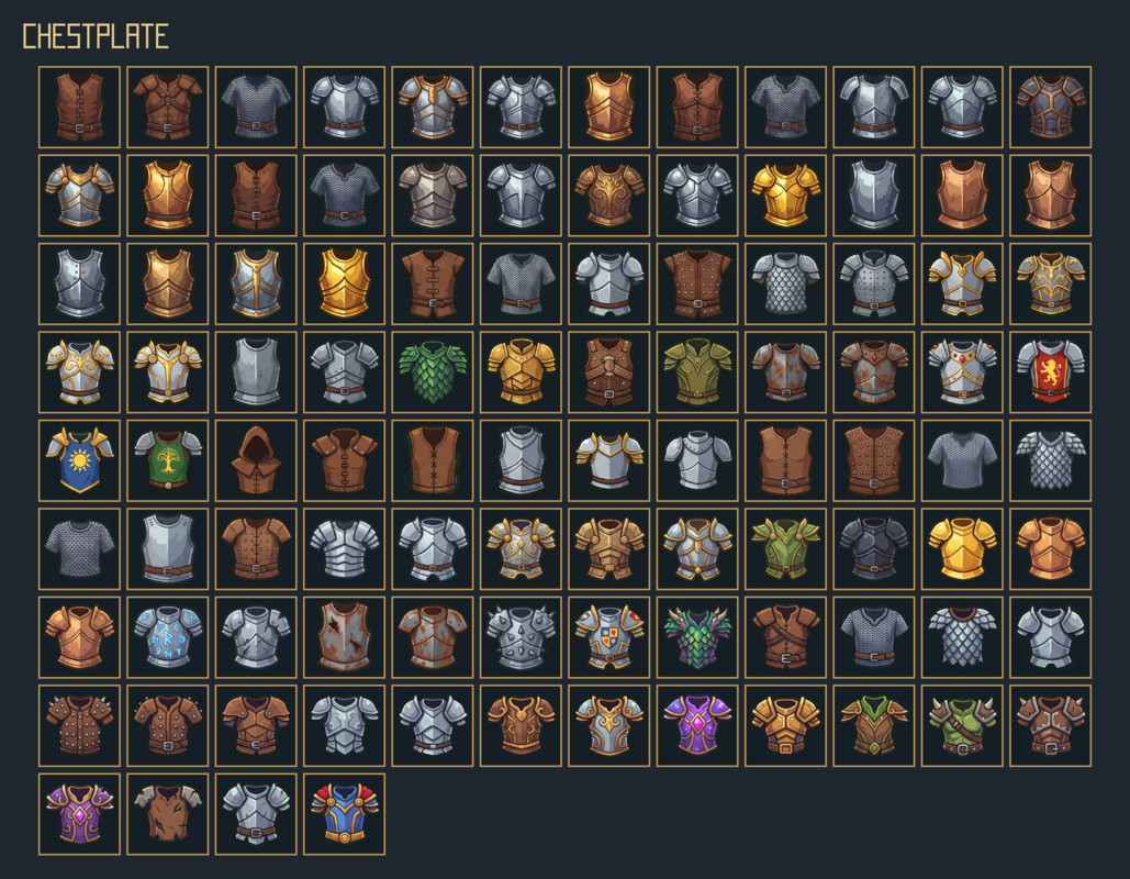 1322 Armor Icons – Mega RPG Equipment Pack