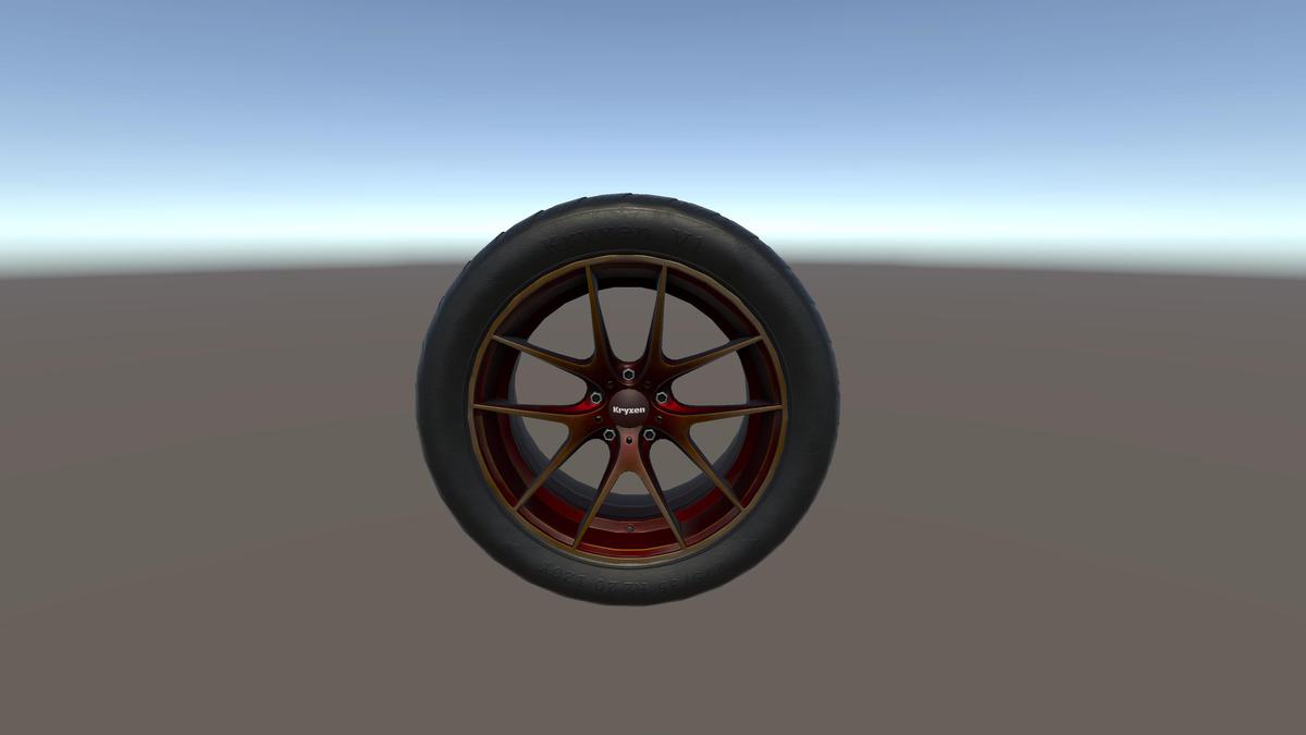 Kryxen Wheel V1 - Candy_Red - Game Ready