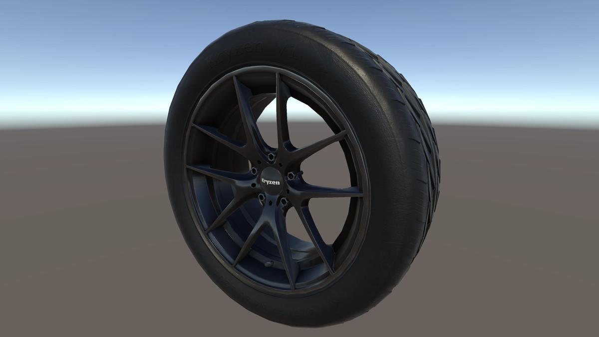Kryxen Wheel V1 - Dark_Chrome - Game Ready