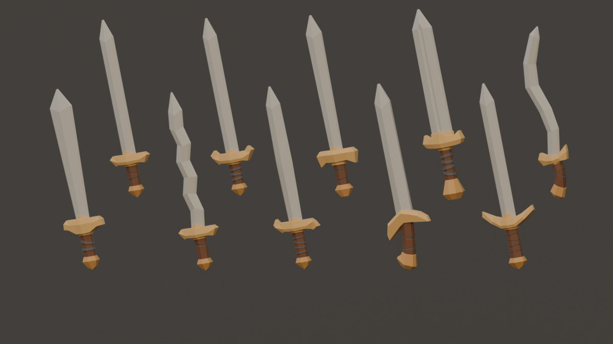 Fantasy Melee Weapons - Low Poly Pack