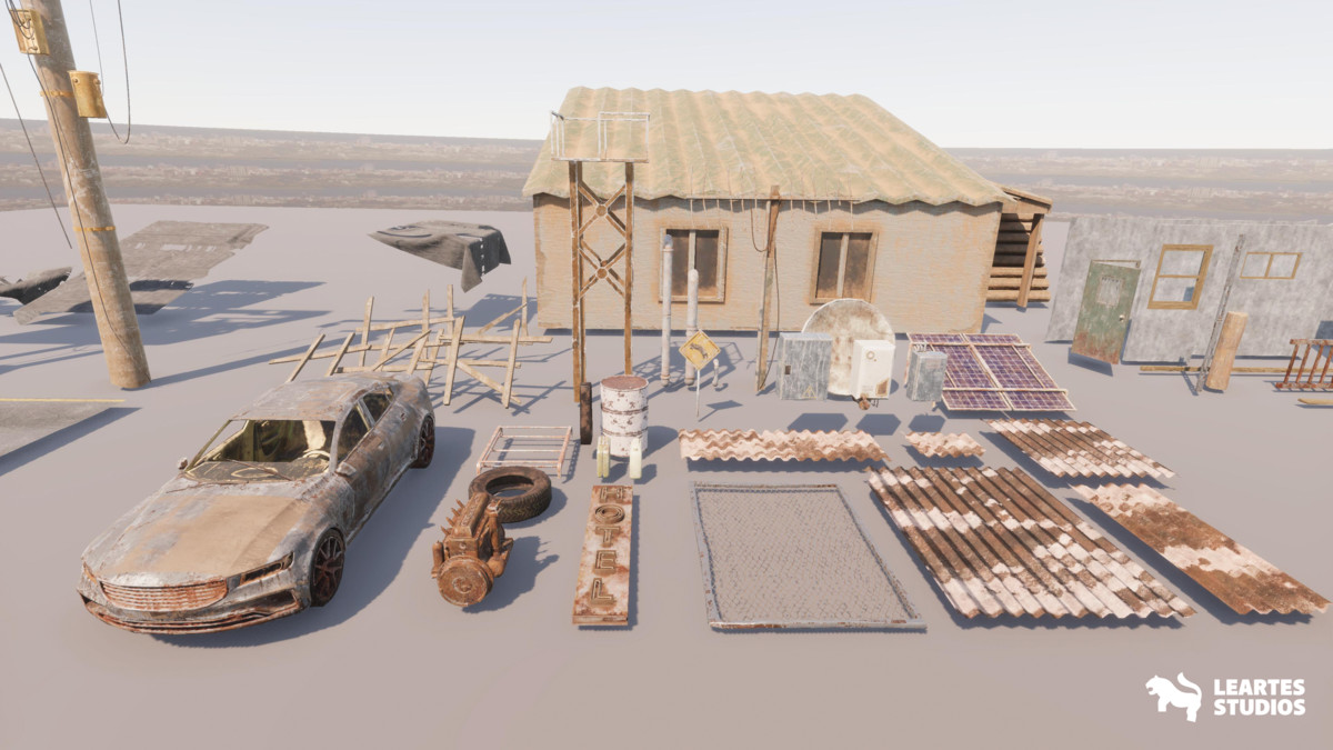 Post Apocalyptic Desert Environment ( Post Desert Apocalyptic Wild Desert 3D )