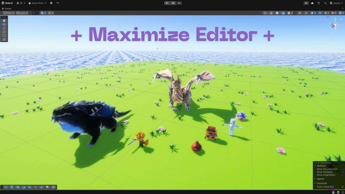 Maximize Editor