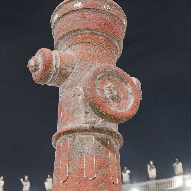 Rusty Fire Hydrant – Low Poly PBR with LODs (4 Variations)
