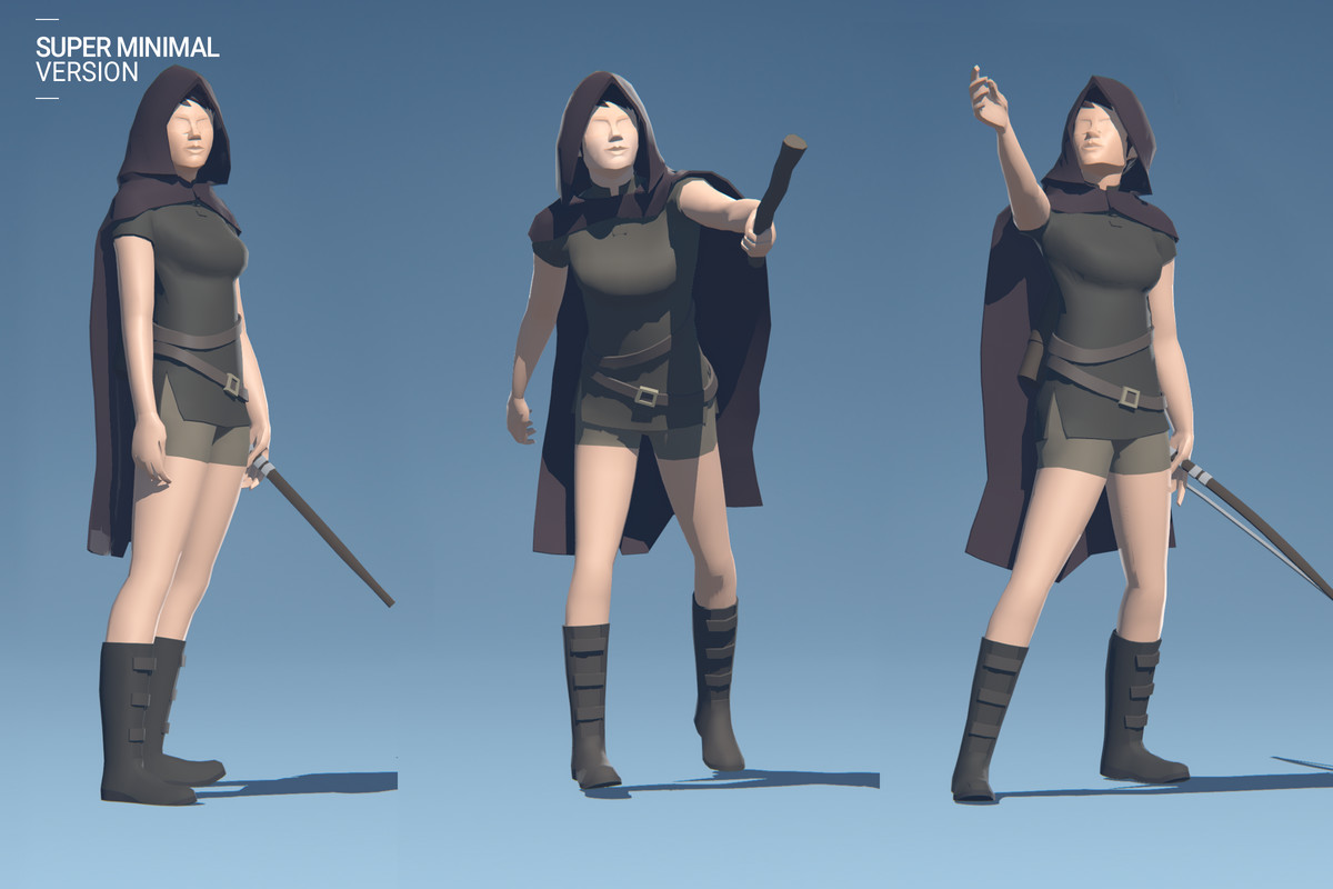 Polyquest Heroes: Warrior I Huntress