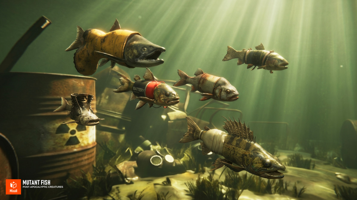 Mutant Fish - Post‑Apocalyptic Creatures