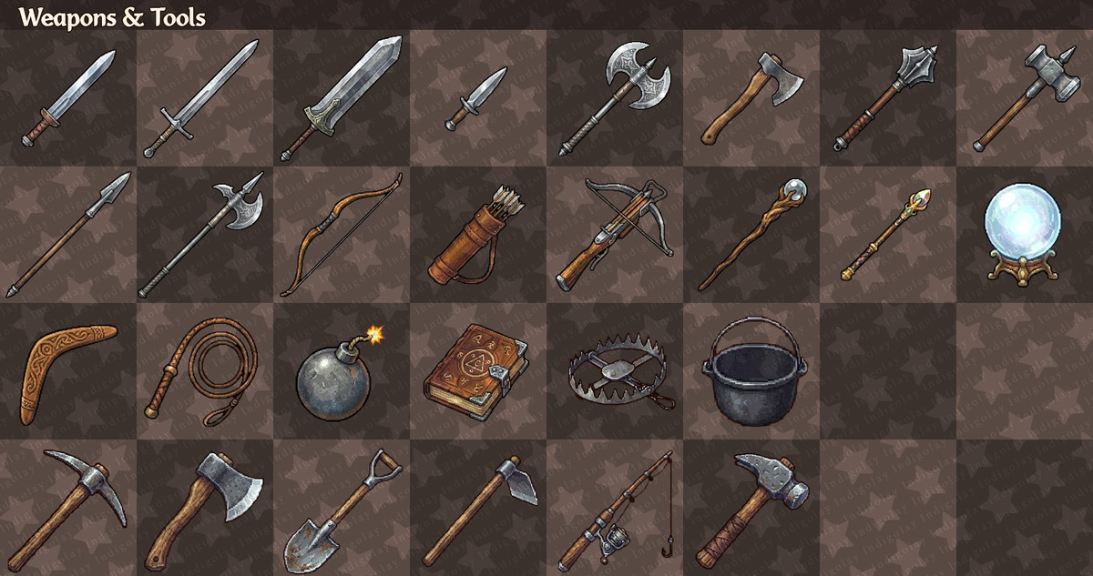 Pixel RPG UI Mega Pack: 4-in-1 Ultimate Bundle