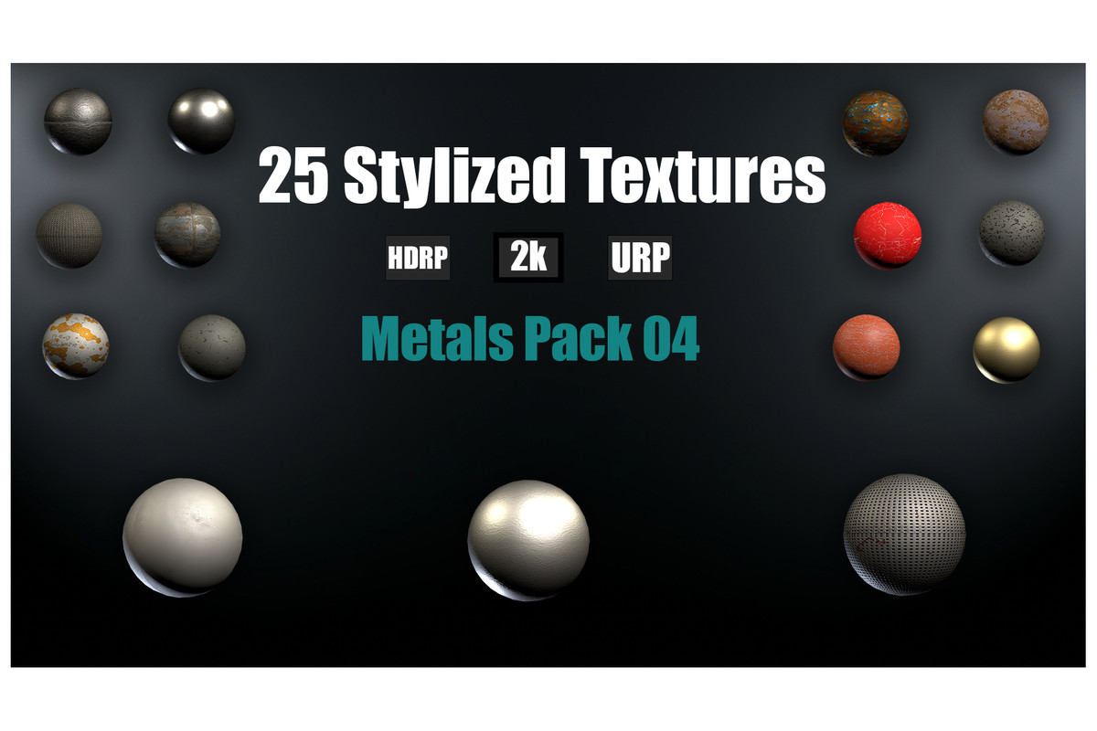 Stylized Metal Textures Mega Pack