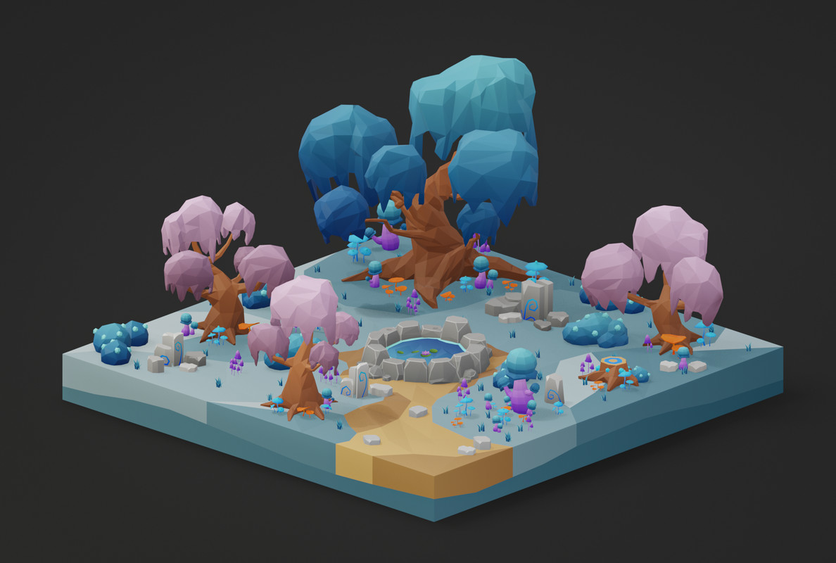 Low Poly Fantasy Locations