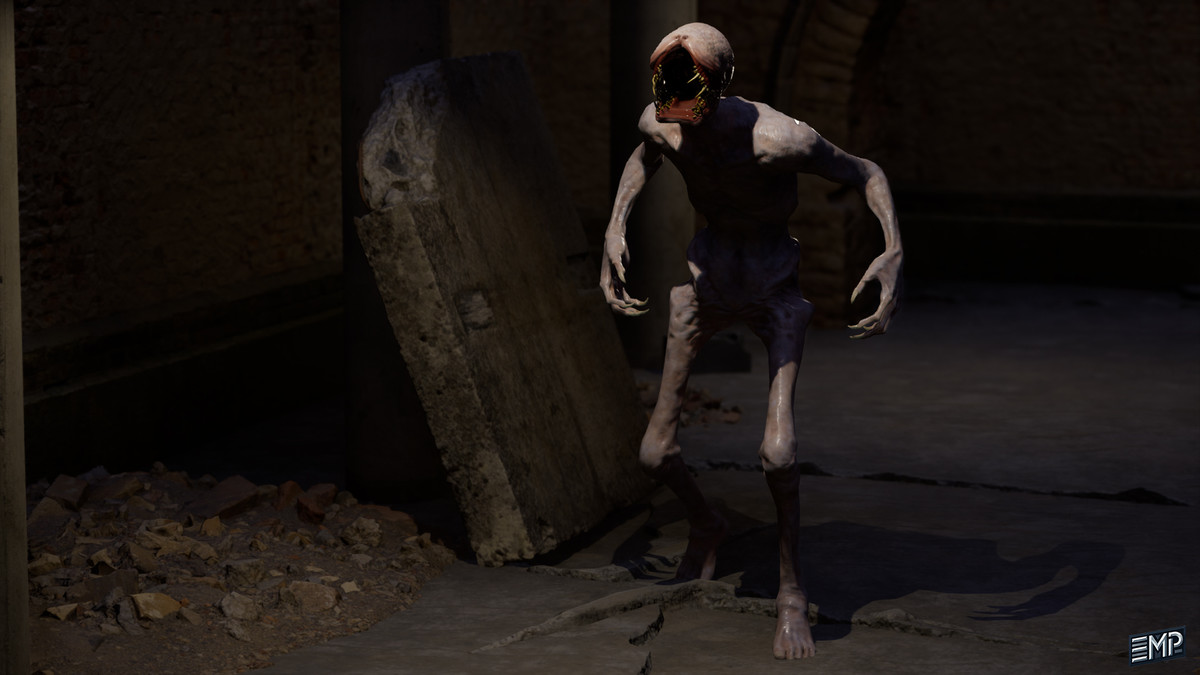Creepy man