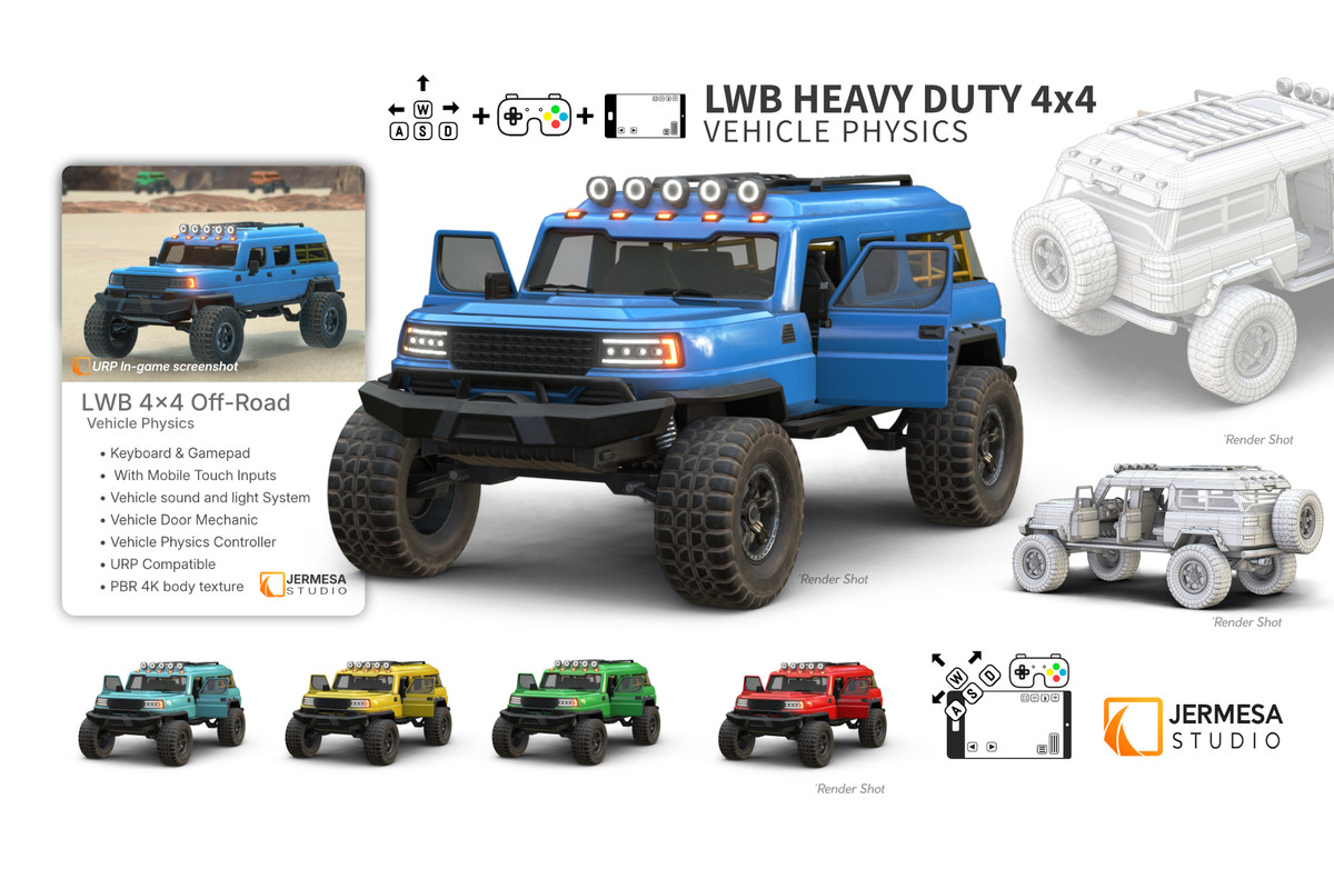 LWB 4x4 - Heavy Duty Off-Road SUV Vehicle Physics