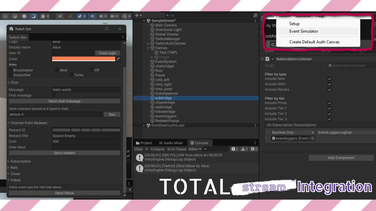 Total Stream Integration