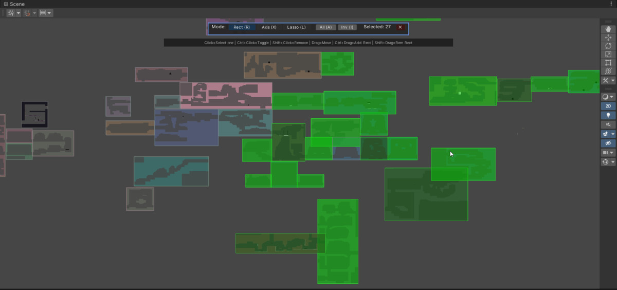 2D Multi Scene Level Designer: MetroidVania/RPG WorldBuilder