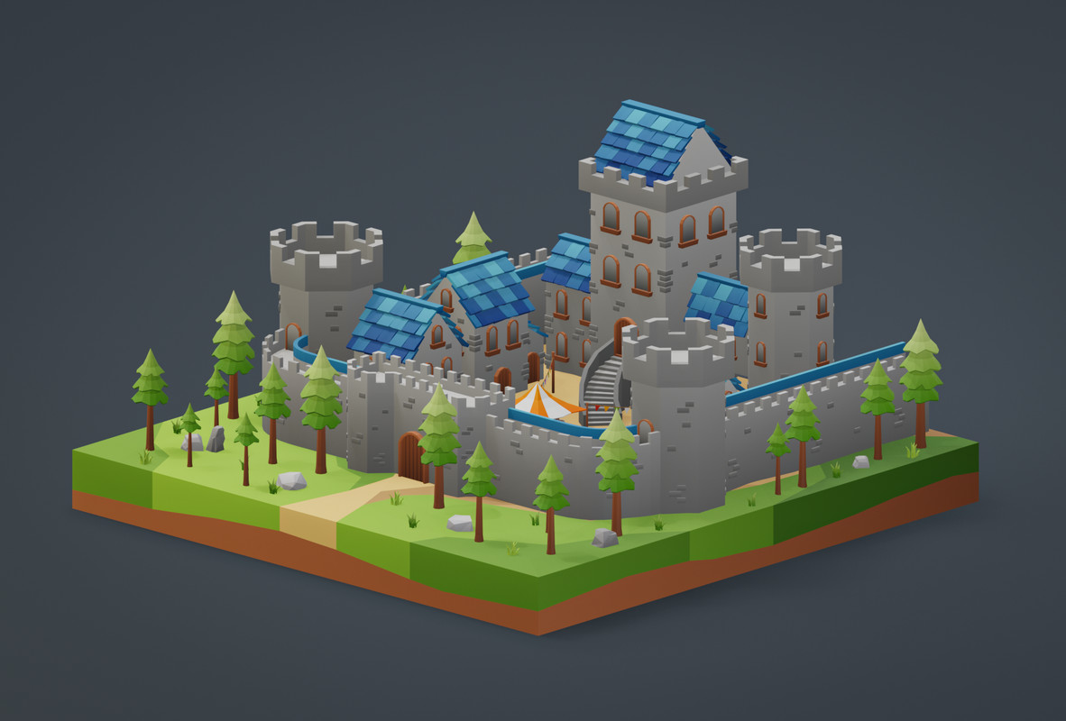 Low Poly Medieval Locations Pack