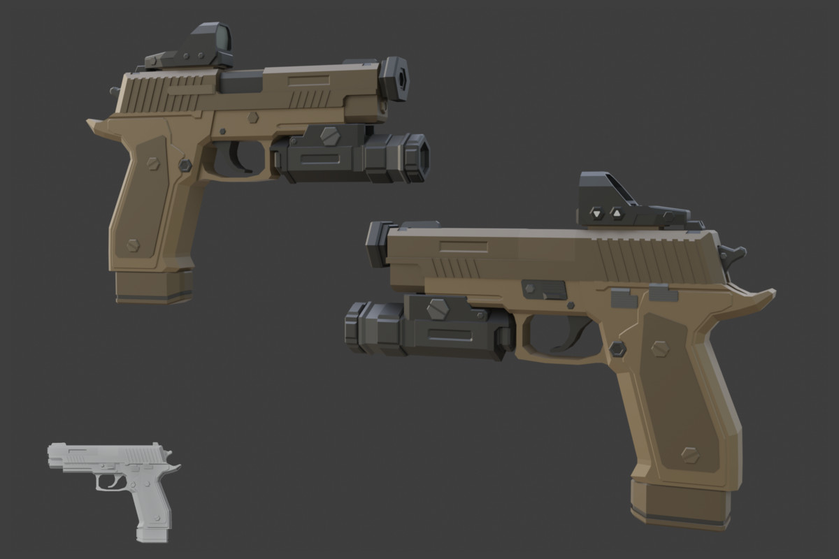 Low Poly Weapon Bundle Pack 3