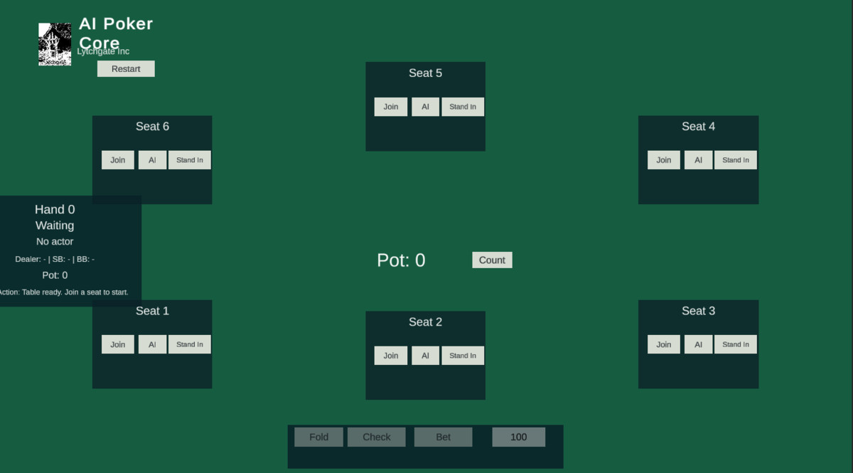 AI Poker Core