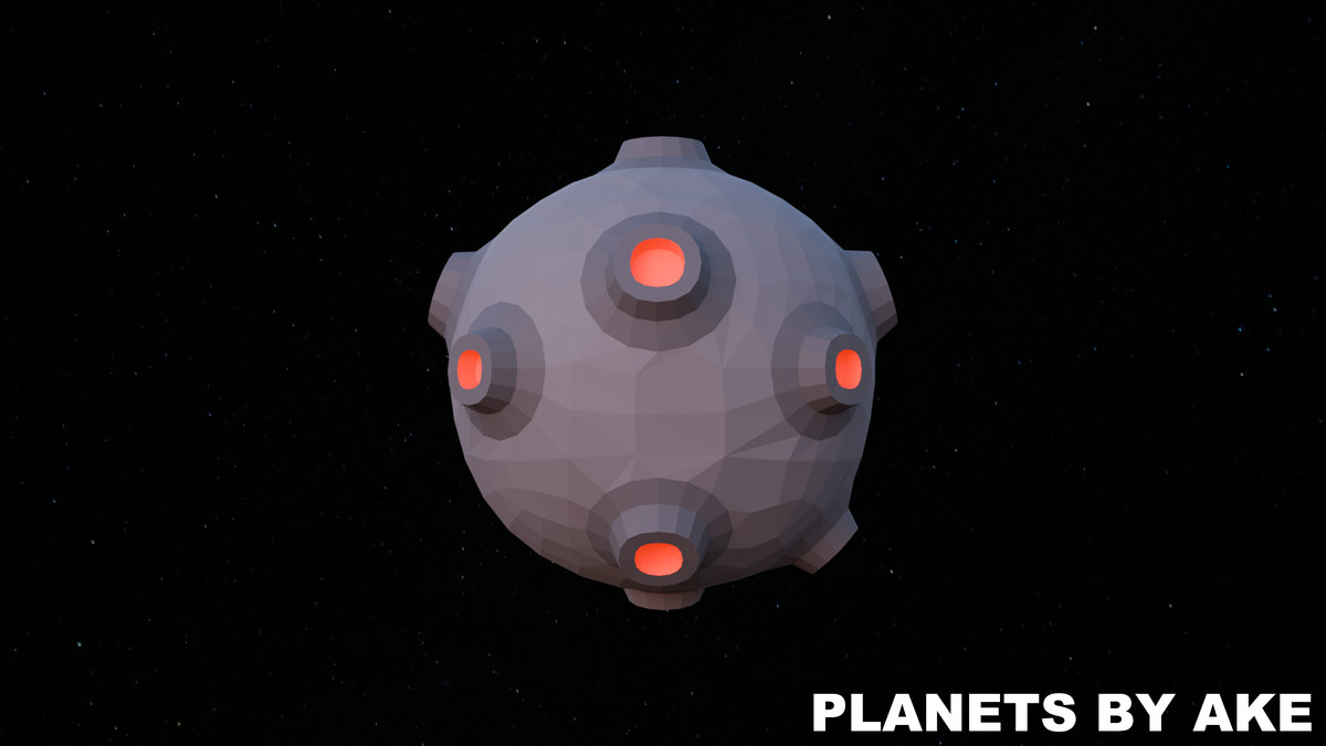 Low Poly Planets by Ake