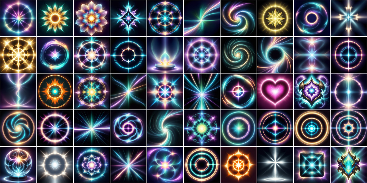 Soft Light Magic Spell Icons Super Bundle1