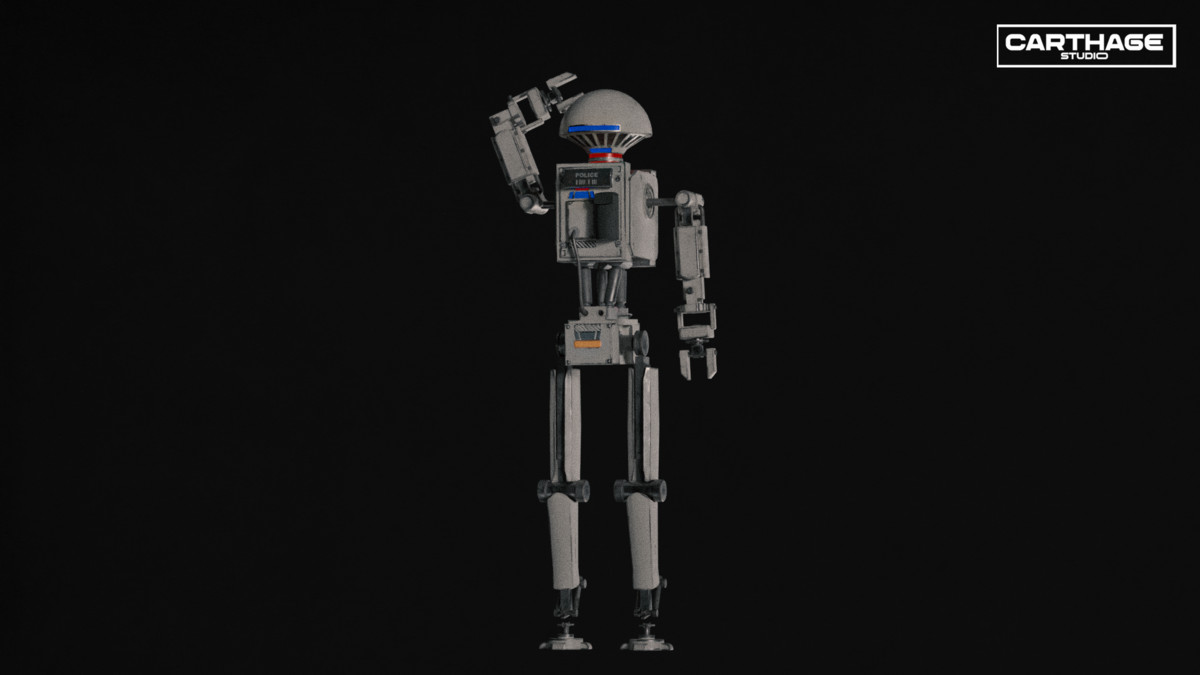 Security Robot NPC Bundle – 5 Rigged Game-Ready Characters