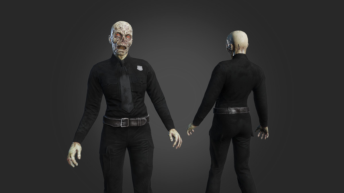 Zombie police girl