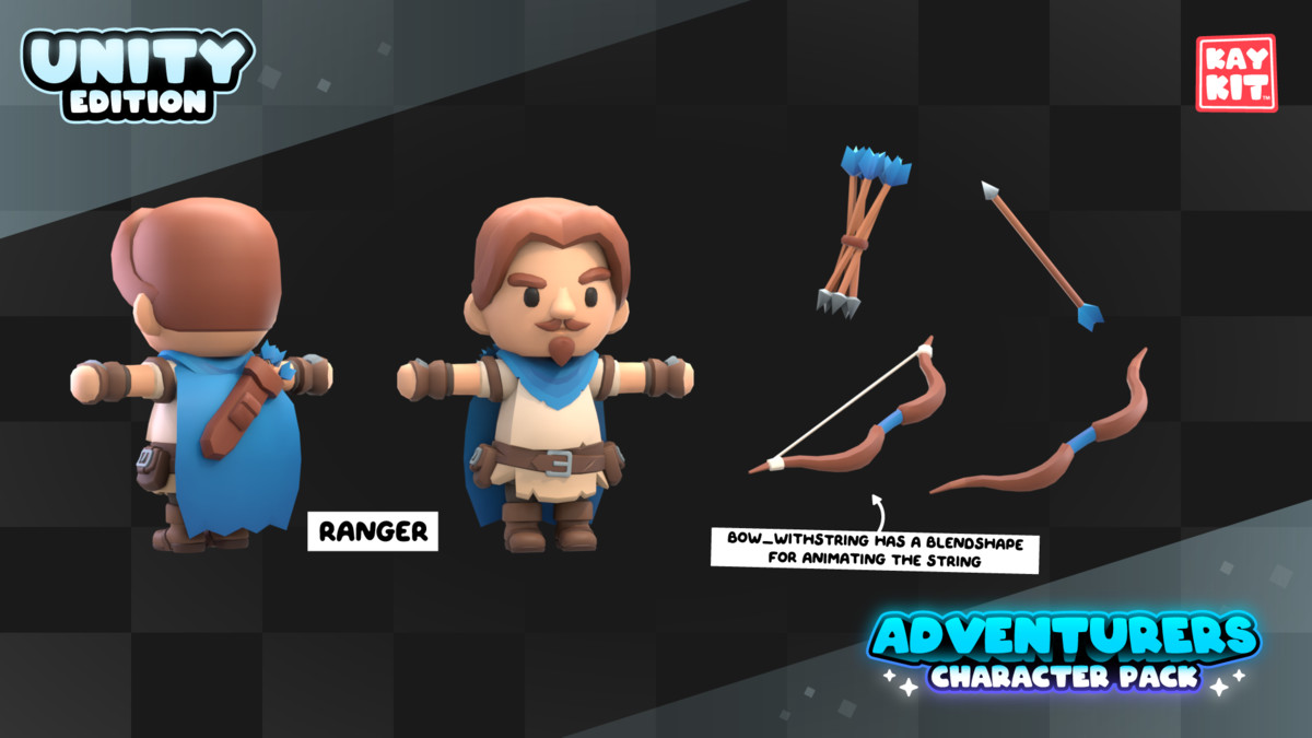 KayKit - Adventurers Character Pack (for Unity)
