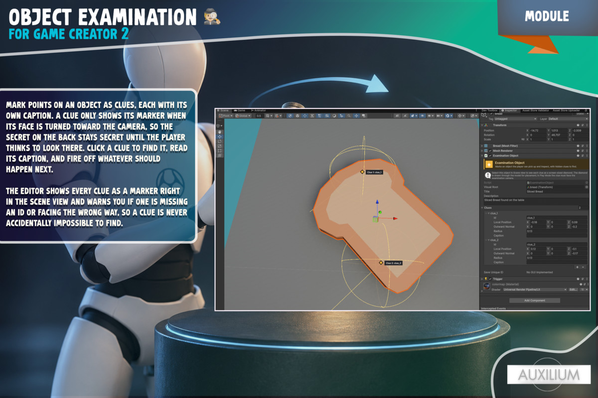 Object Examination for Game Creator 2