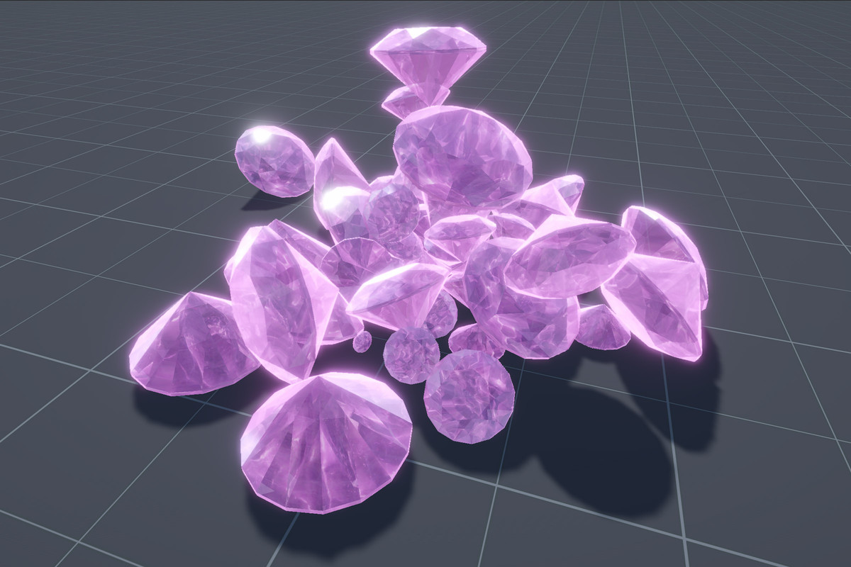 Realistic diamond shader: Amethyst, Almaz, Sapphire, Topaz