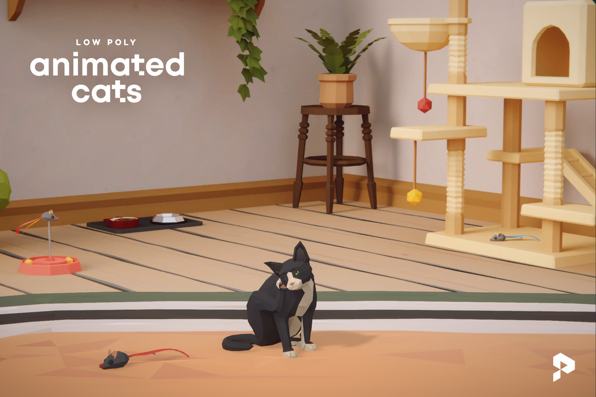 Low Poly Animated Cats