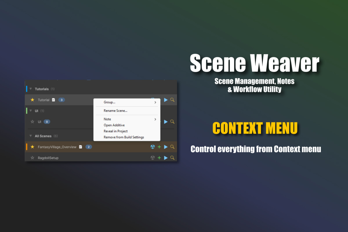 Scene Weaver - Scene Management, Notes & Workflow Utility