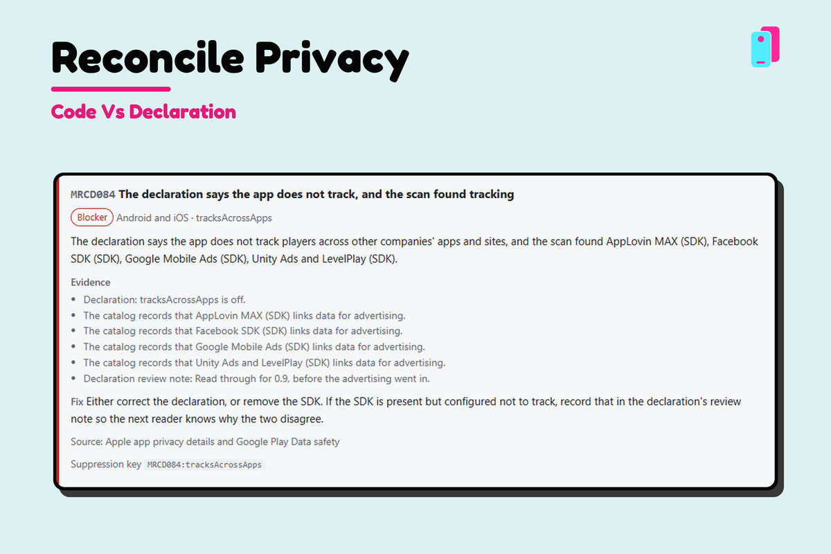 Mobile Release Compliance & Privacy Doctor