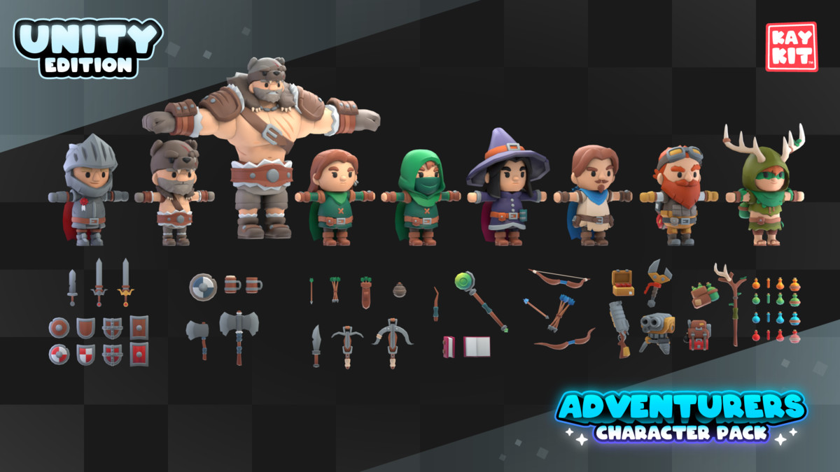 KayKit - Adventurers Character Pack (for Unity)