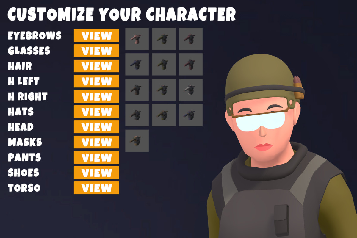 Customizable 3D Military Characters Bundle