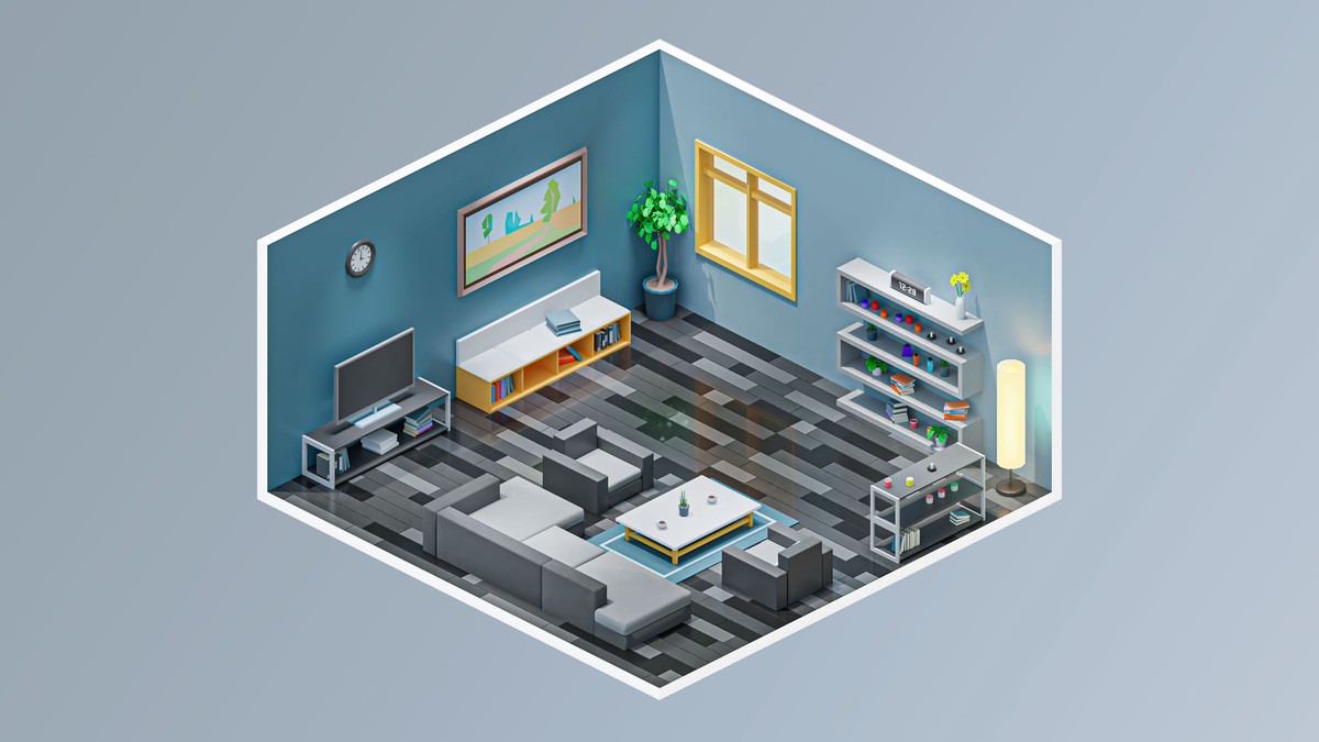 Interior 6 - Low Poly 3D Models Pack