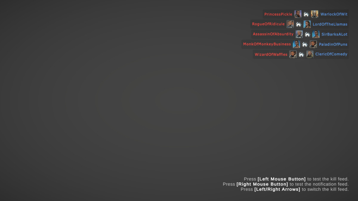 Kill Feed - Event Log System