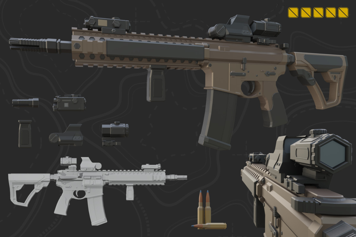 Low Poly Weapon Bundle Pack V