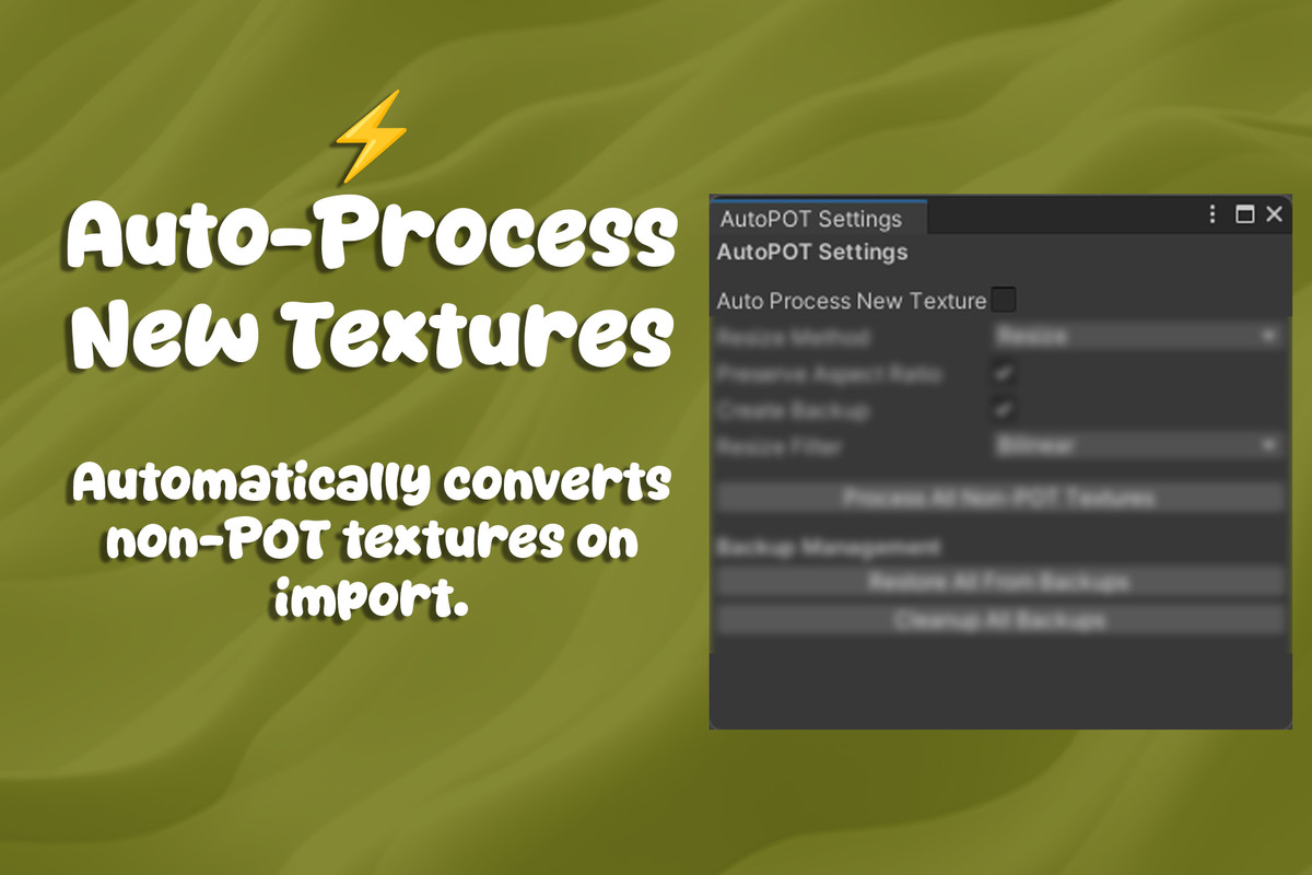 AutoPOT – Texture to Power Of Two