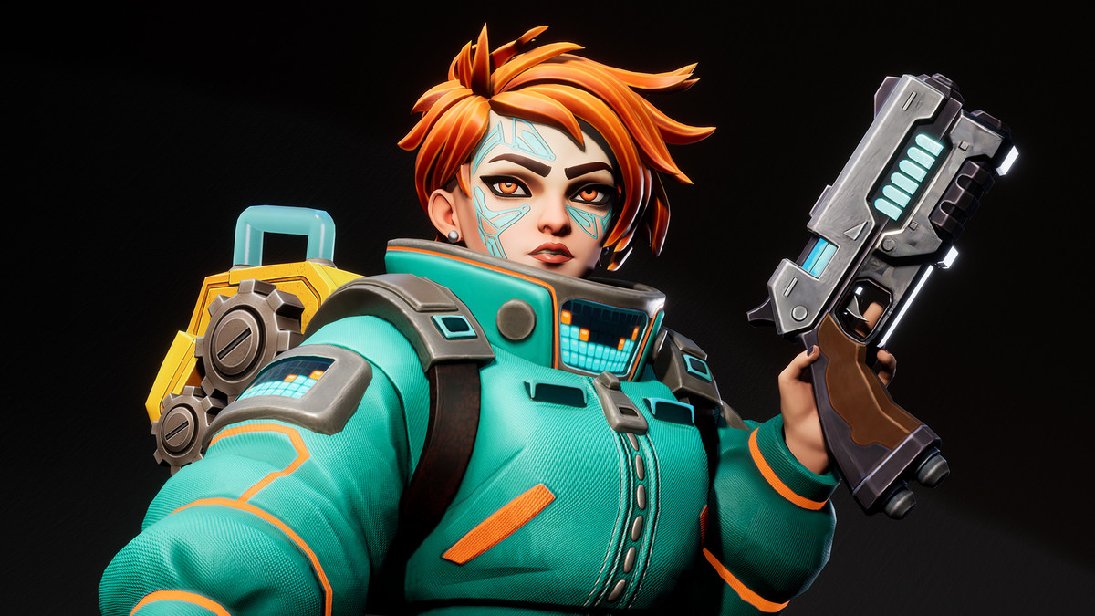 Volt Runner – Stylized Sci-Fi Female Character (3 Skins, Game Ready)