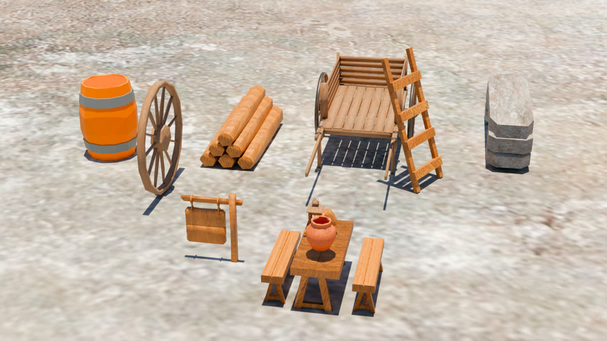 AIRIDev Village Props