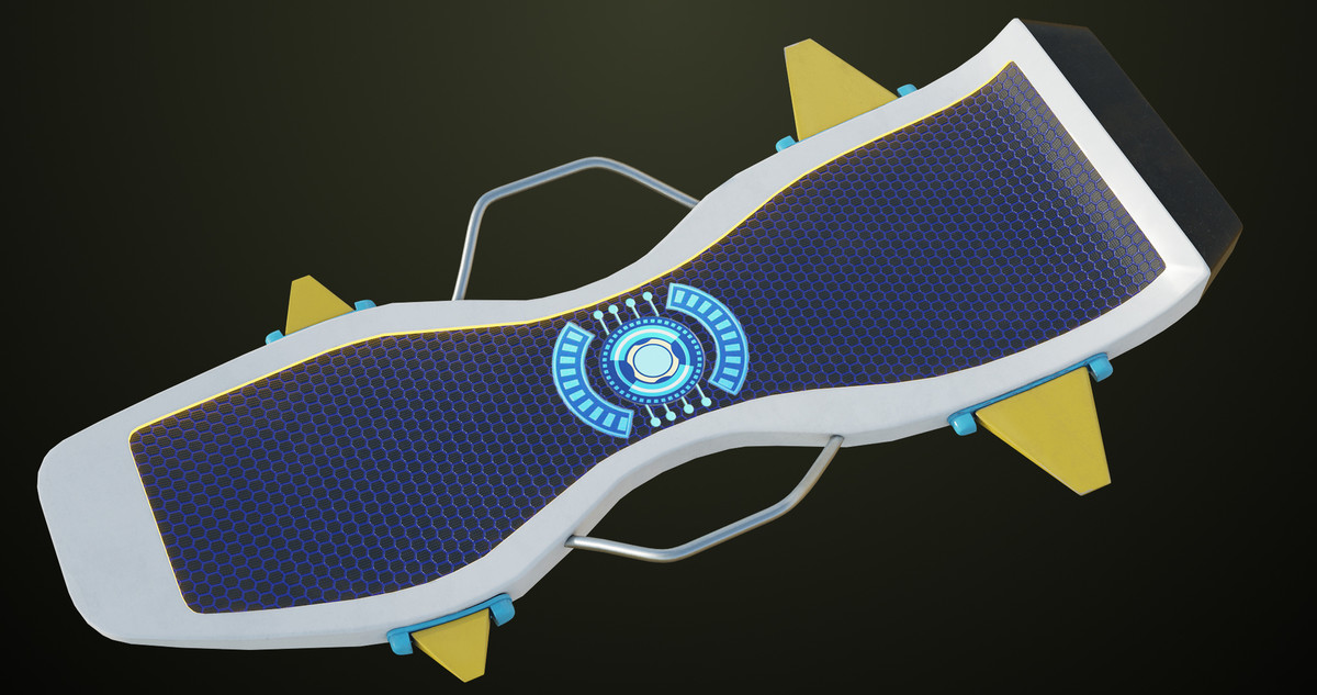 Sci Fi Hoverboard 7 URP HDRP Textures