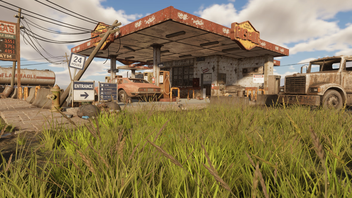 Abandoned Gas Station Environment Pack