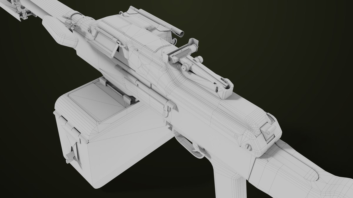 Machine Gun 11 Metal URP HDRP Textures