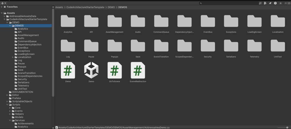 Code Architecture Starter Template