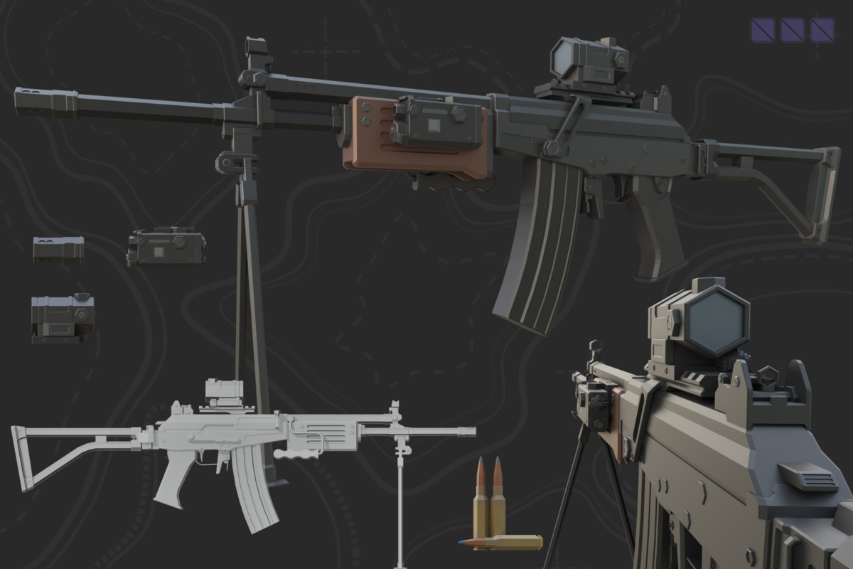 Low Poly Weapon Bundle Pack V