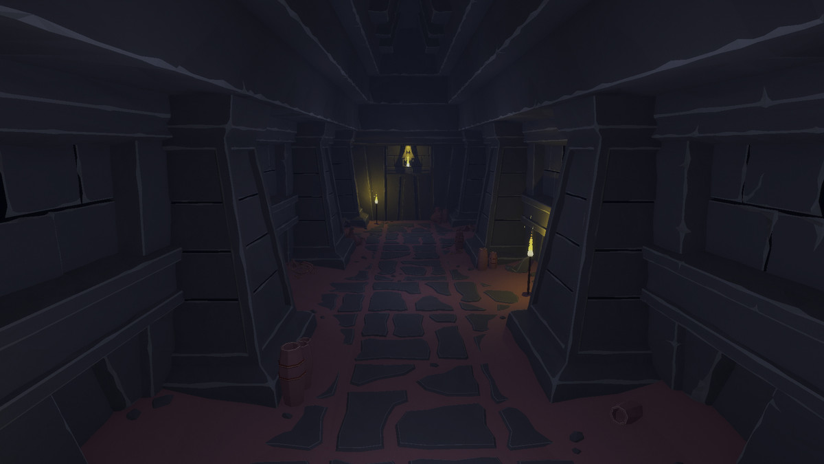Low Poly Style Desert Dungeon